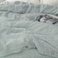 Custom size Dusty blue linen duvet cover - MagicLinen