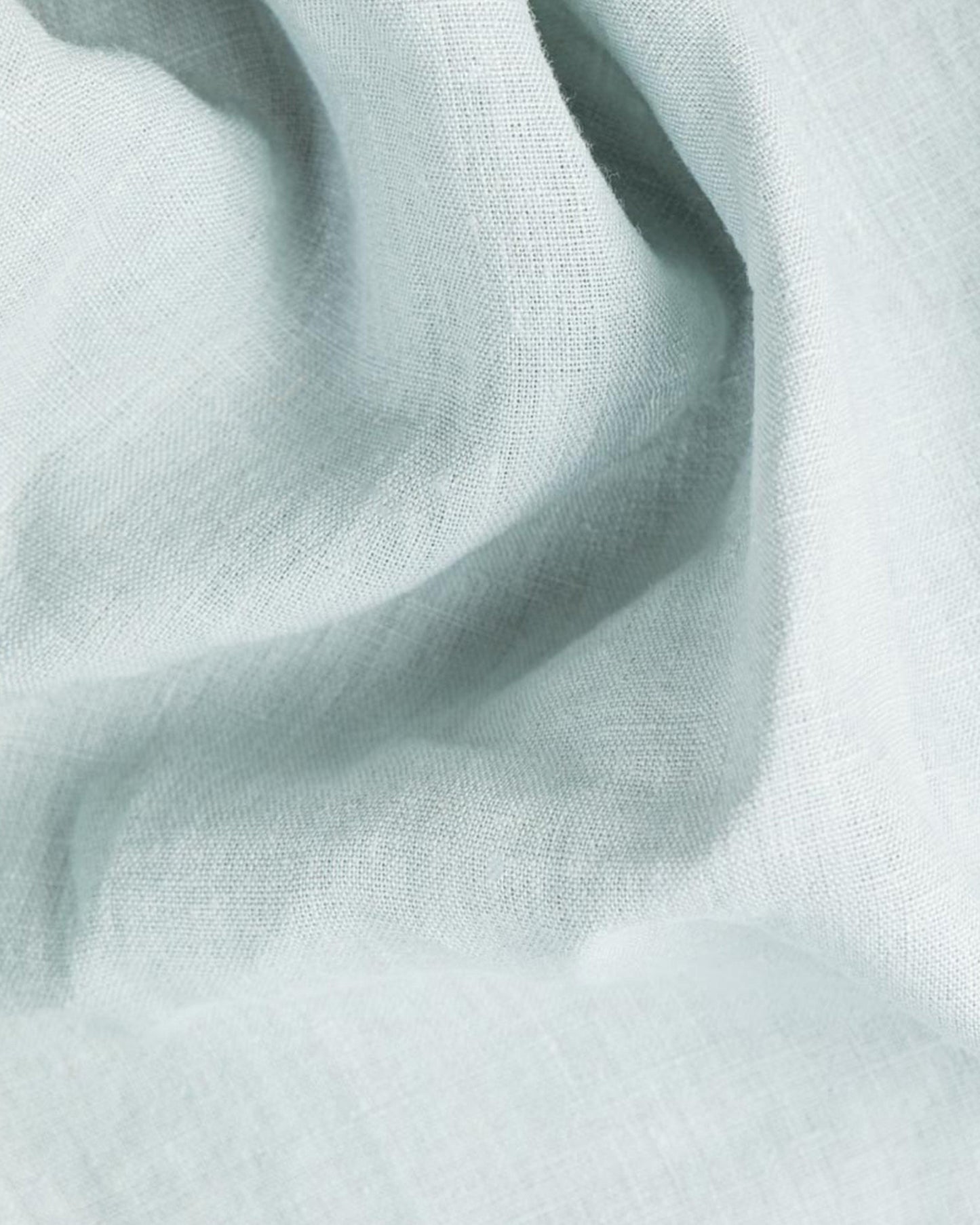 Custom size Dusty blue linen fitted sheet - MagicLinen