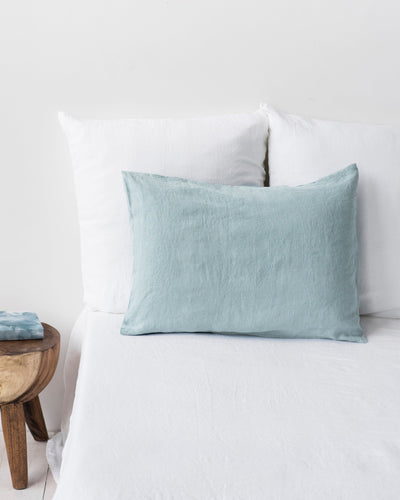 Custom size Dusty blue linen pillowcase - MagicLinen