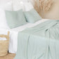 Custom size Dusty blue linen pillowcase - MagicLinen