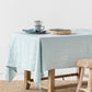 Custom size Dusty blue linen tablecloth - MagicLinen