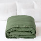 Custom size Forest green linen duvet cover - MagicLinen