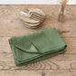 Custom size Forest green linen tablecloth - MagicLinen
