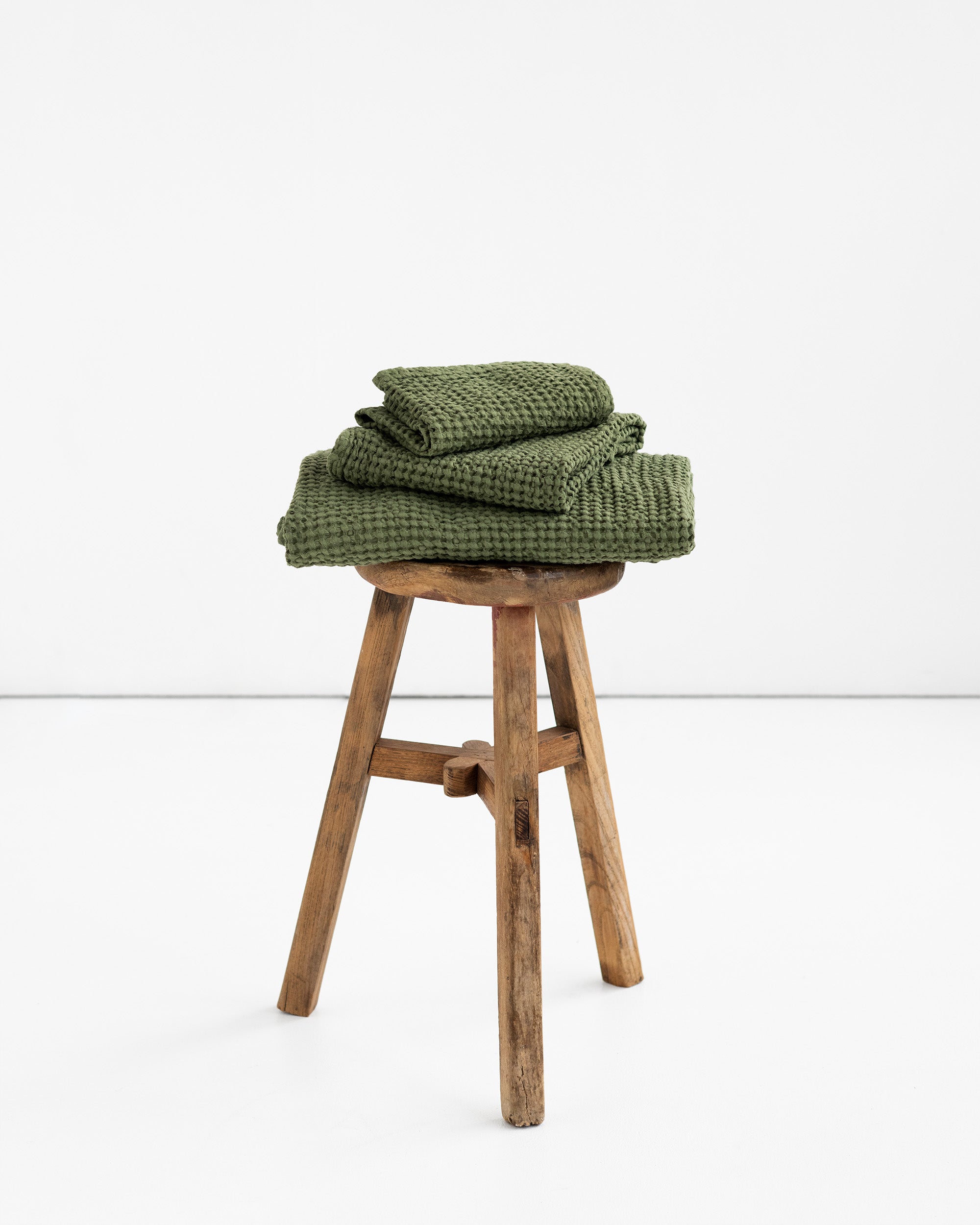 Forest green towel online set