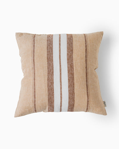 Cushion cover with zipper in French stripe - MagicLinen