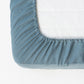 Custom size Gray blue linen fitted sheet - MagicLinen