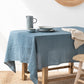Custom size Gray blue linen tablecloth - MagicLinen