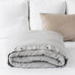 Custom size Light gray linen duvet cover - MagicLinen
