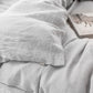 Custom size Light gray linen duvet cover - MagicLinen