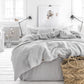 Custom size Light gray linen flat sheet - MagicLinen