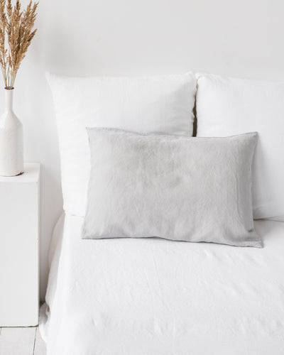 Custom size Light gray linen pillowcase - MagicLinen