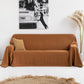 Custom size linen couch cover in Cinnamon - MagicLinen