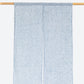 Custom size linen noren curtains (1 pcs) in Blue melange - MagicLinen