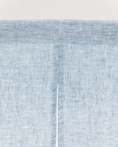 Linen noren curtains (1 pcs) in Blue melange - MagicLinen