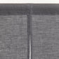Custom size linen noren curtains (1 pcs) in Charcoal gray - MagicLinen