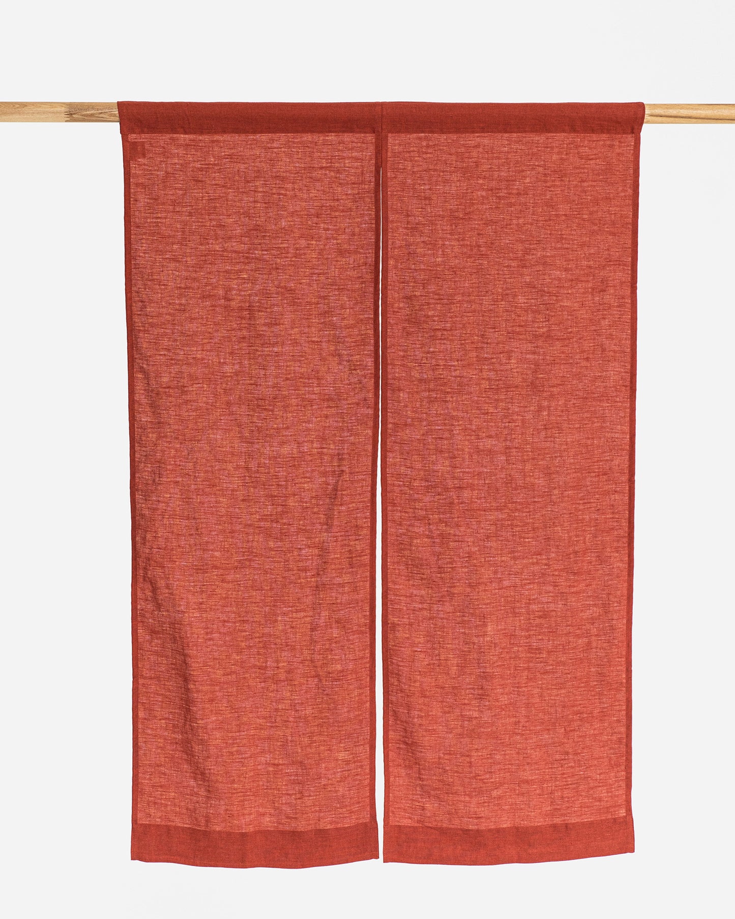 Linen noren curtains (1 pcs) in Clay - MagicLinen