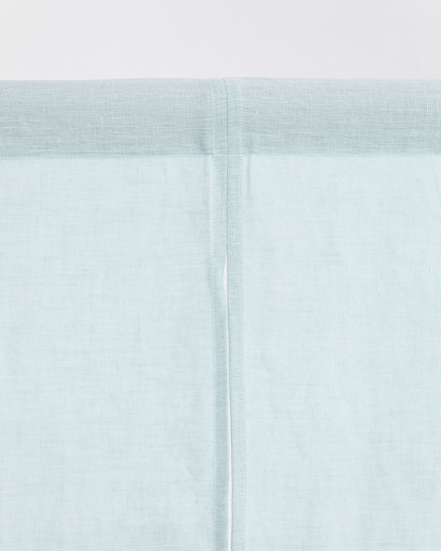 Linen noren curtains (1 pcs) in Dusty blue - MagicLinen