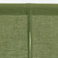Custom size linen noren curtains in forest green (1 pcs) - MagicLinen