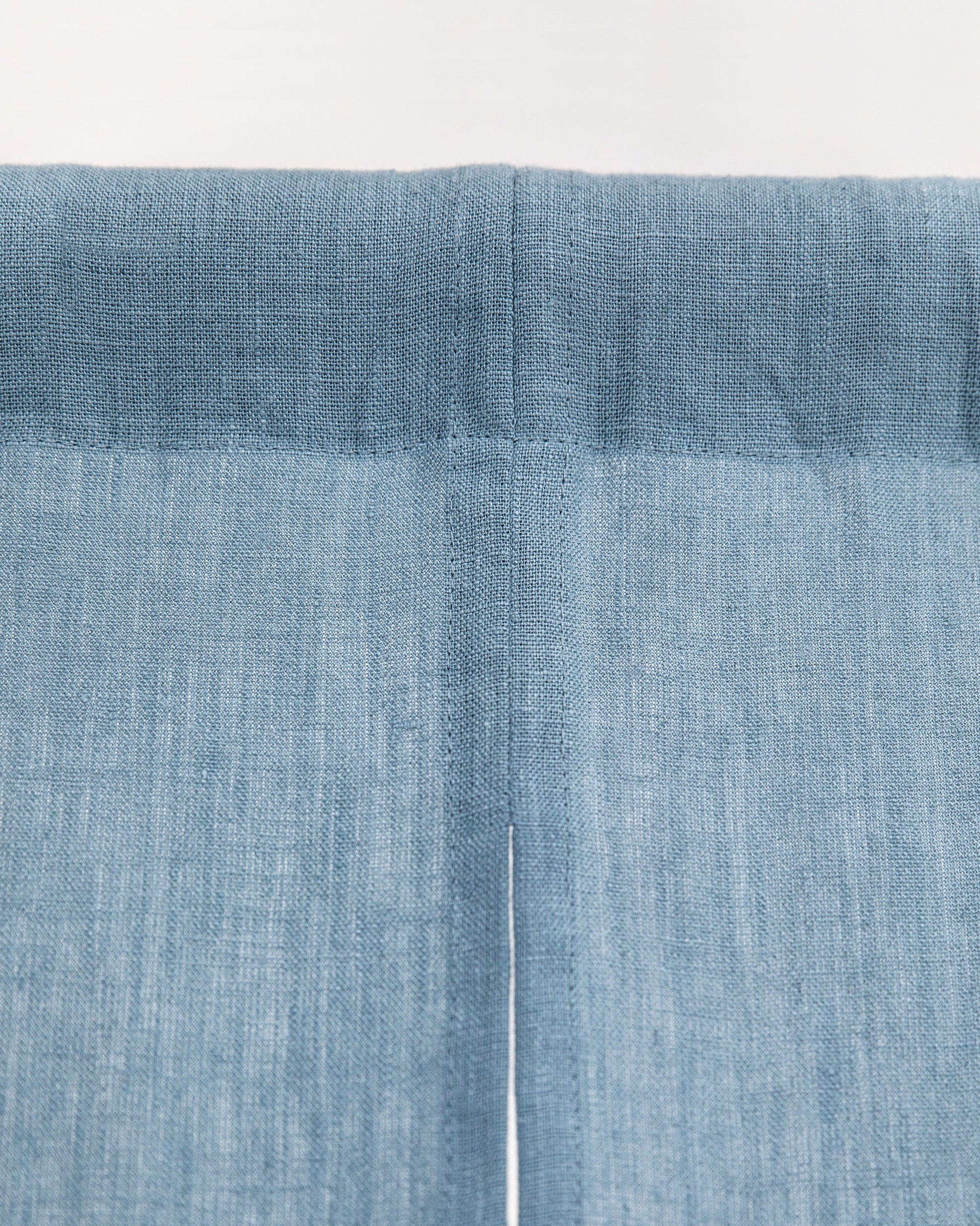 Custom size linen noren curtains (1 pcs) in Gray blue - MagicLinen