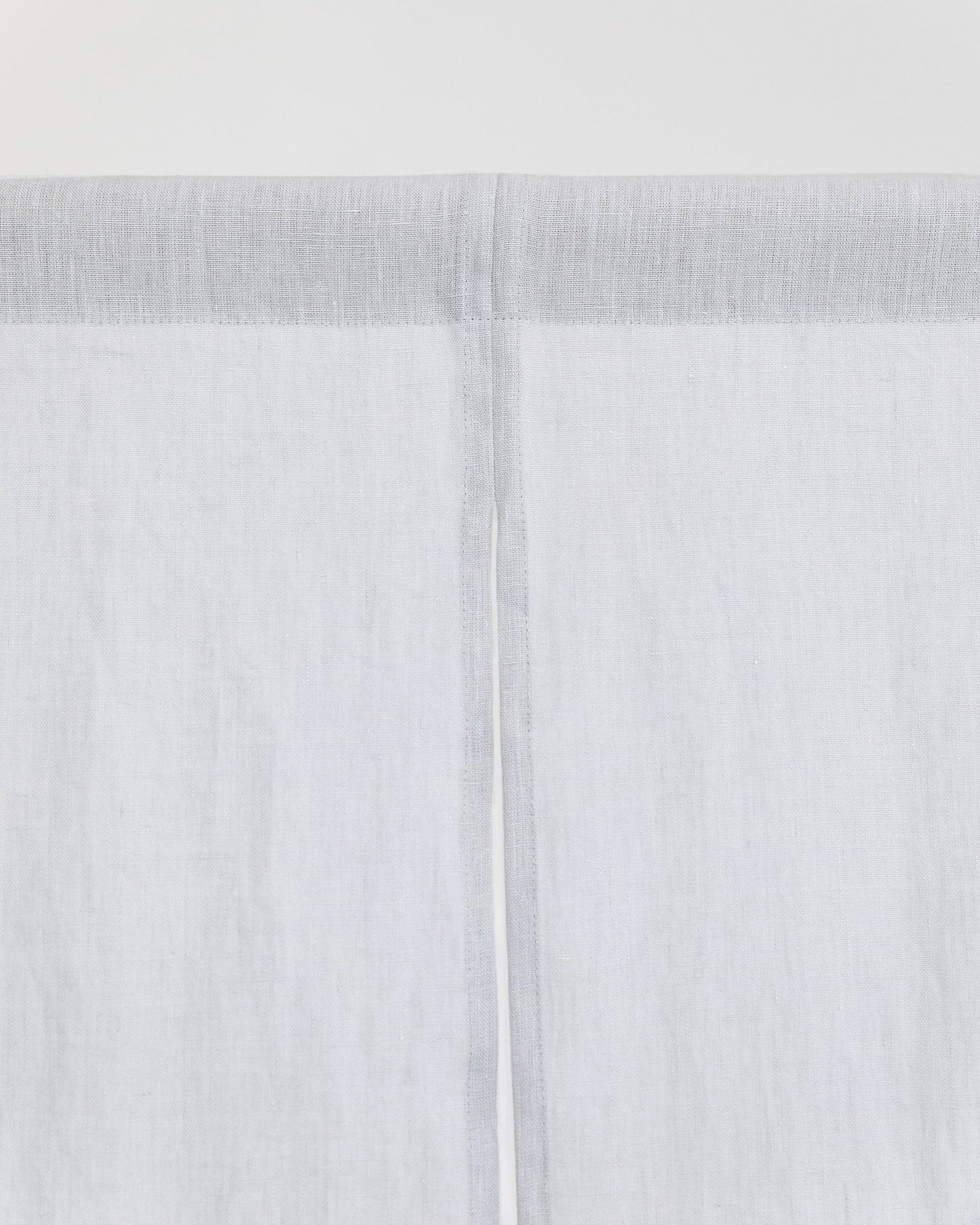Linen noren curtains (1 pcs) in Light gray - MagicLinen