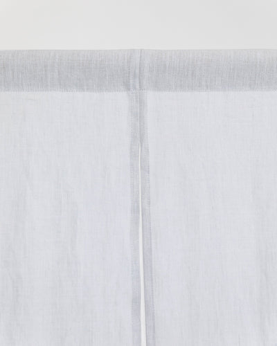 Custom size linen noren curtains (1 pcs) in Light gray - MagicLinen