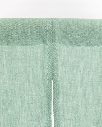 Custom size linen noren curtains (1 pcs) in Matcha green - MagicLinen