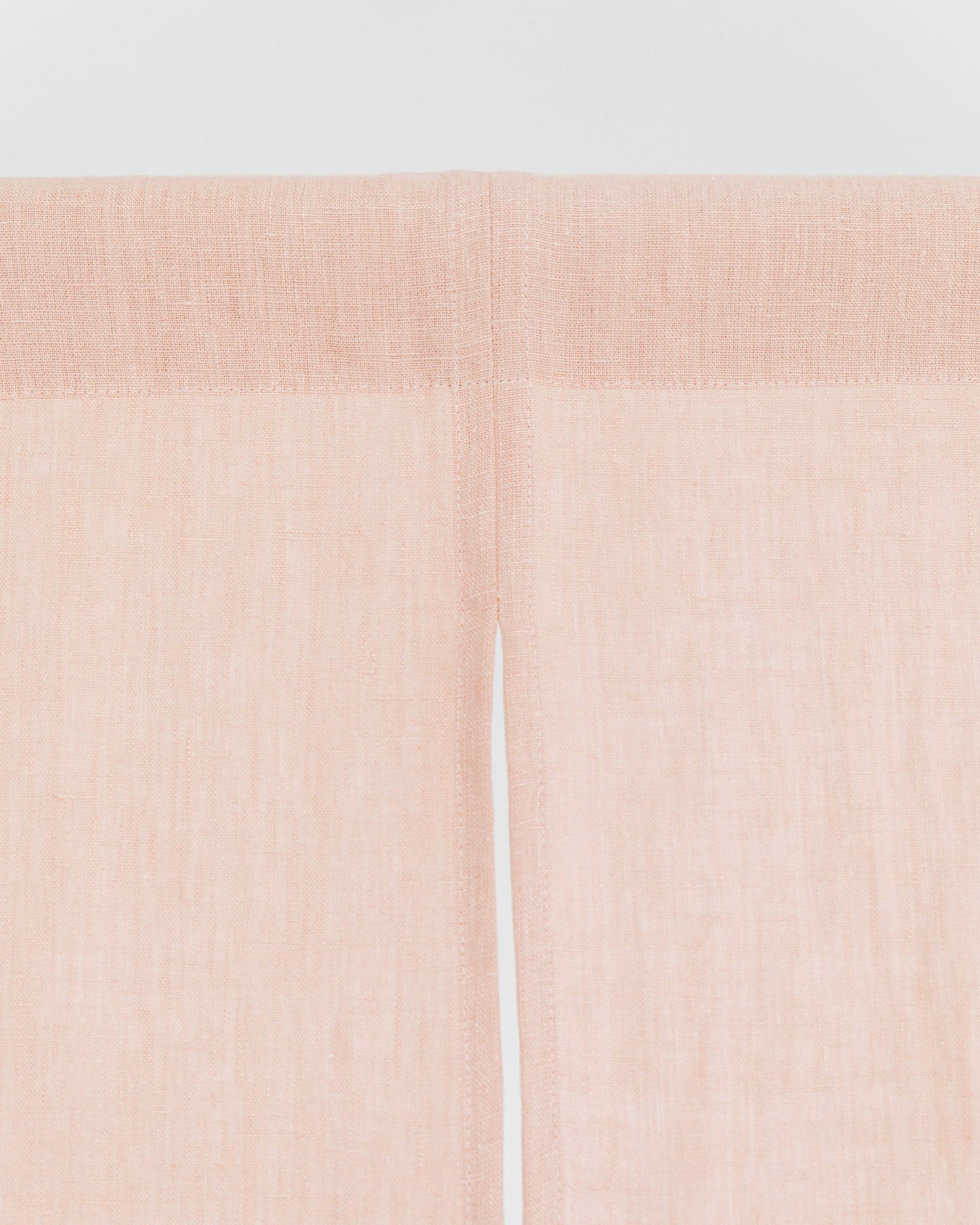 Linen noren curtains (1 pcs) in Peach - MagicLinen