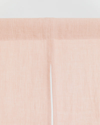 Custom size linen noren curtains (1 pcs) in Peach - MagicLinen