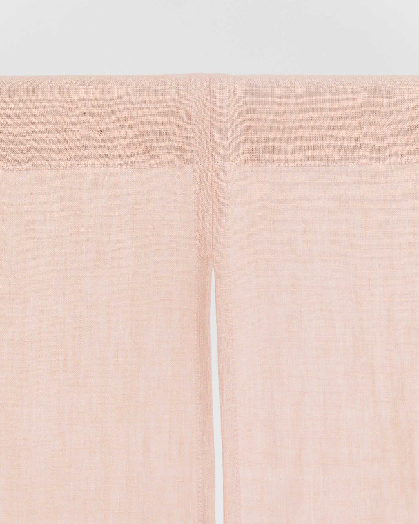 Custom size linen noren curtains (1 pcs) in Peach - MagicLinen