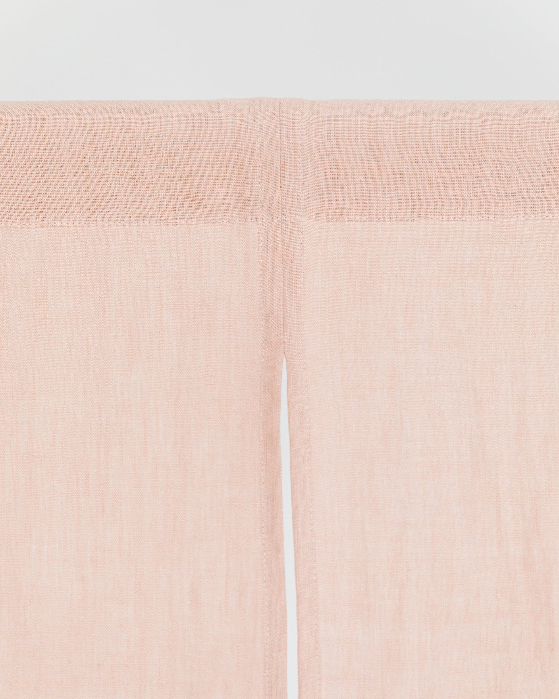 Custom size linen noren curtains (1 pcs) in Peach - MagicLinen