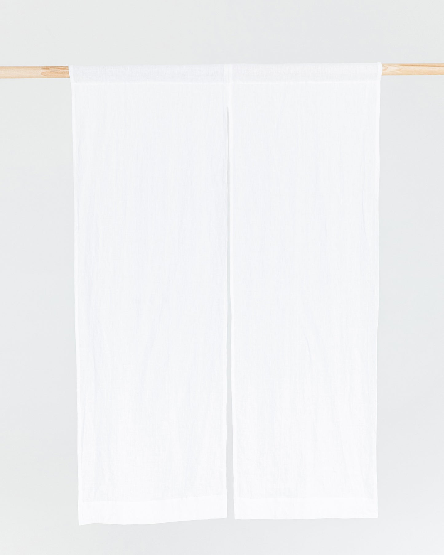 Linen noren curtains (1 pcs) in White - MagicLinen