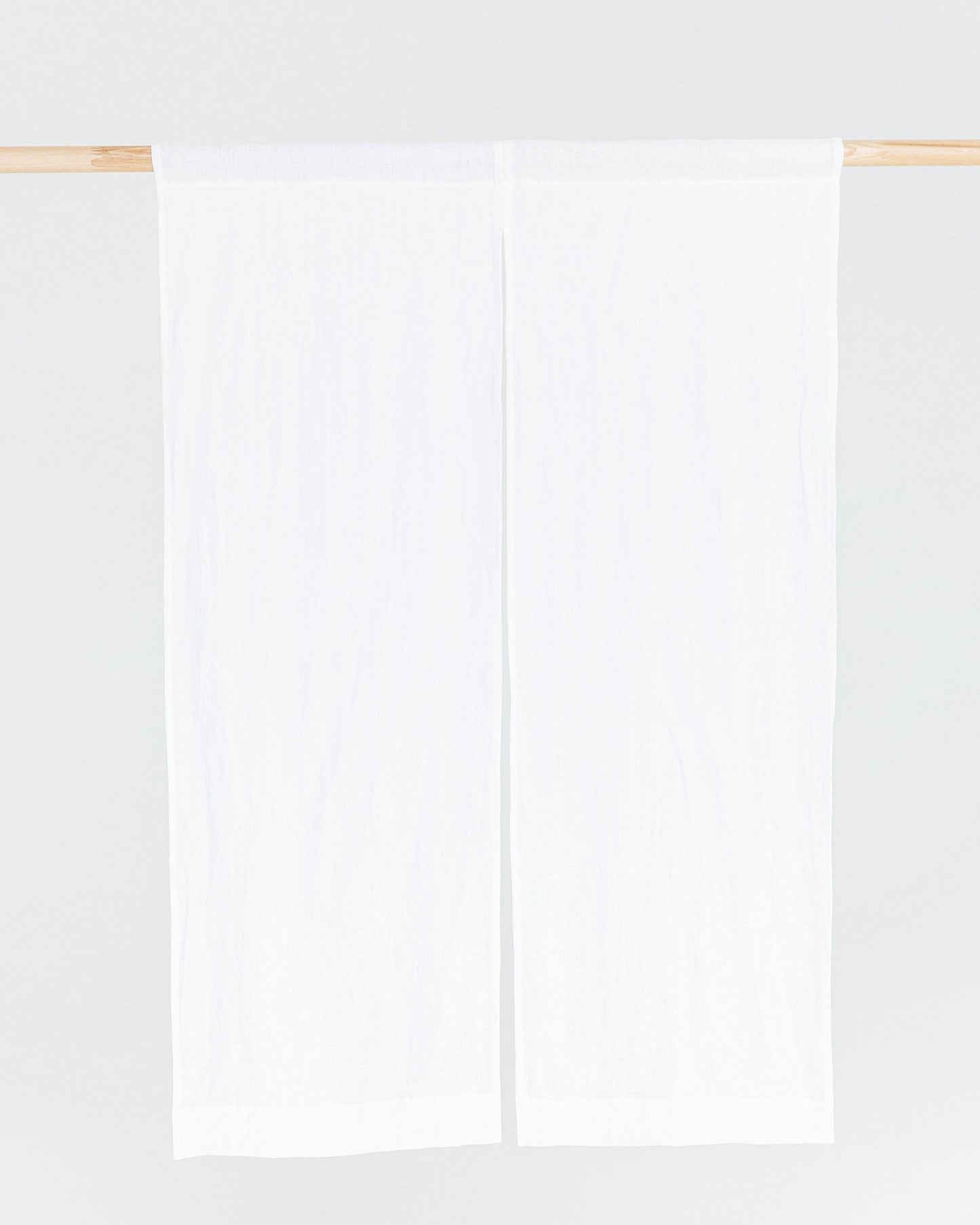 Custom size linen noren curtains (1 pcs) in White - MagicLinen
