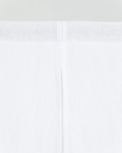 Custom size linen noren curtains (1 pcs) in White - MagicLinen
