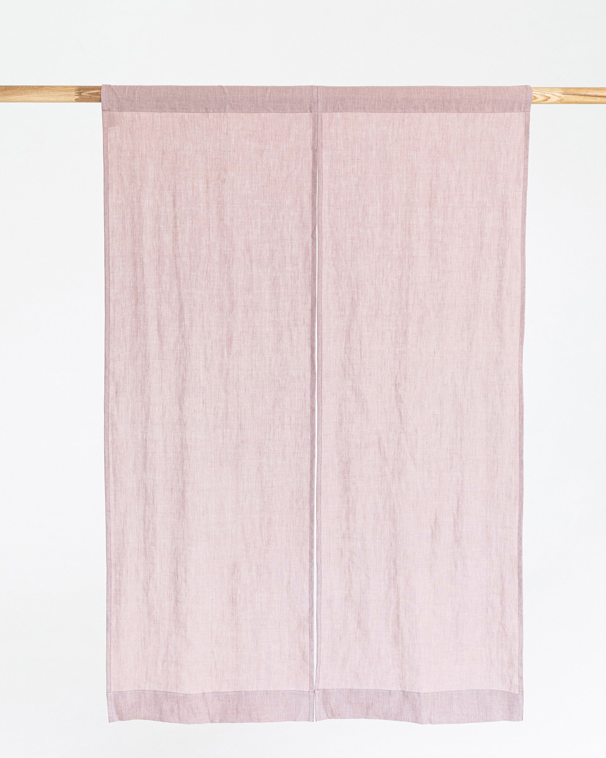 Linen noren curtains (1 pcs) in Woodrose - MagicLinen  Edit alt text