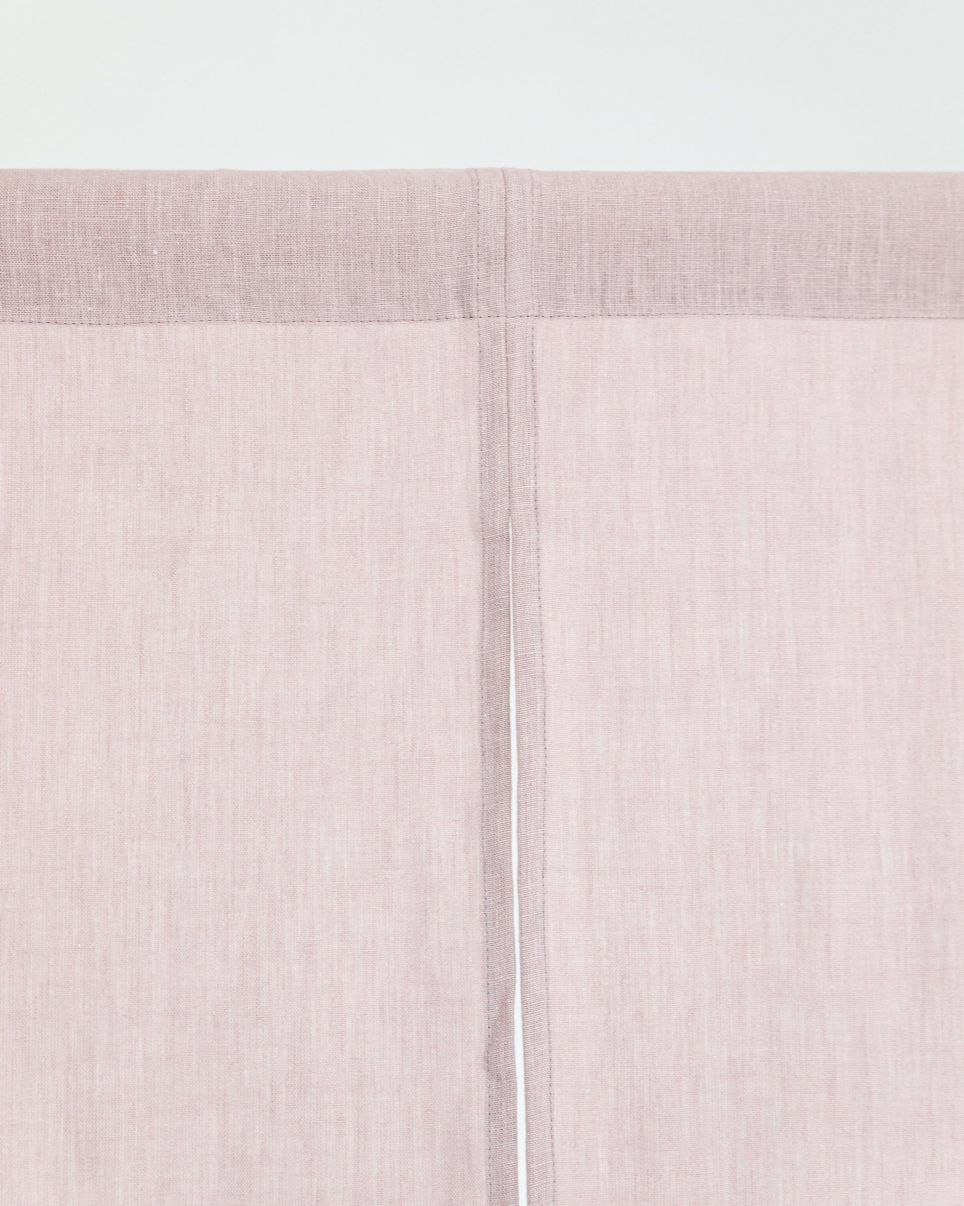 Linen noren curtains (1 pcs) in Woodrose - MagicLinen