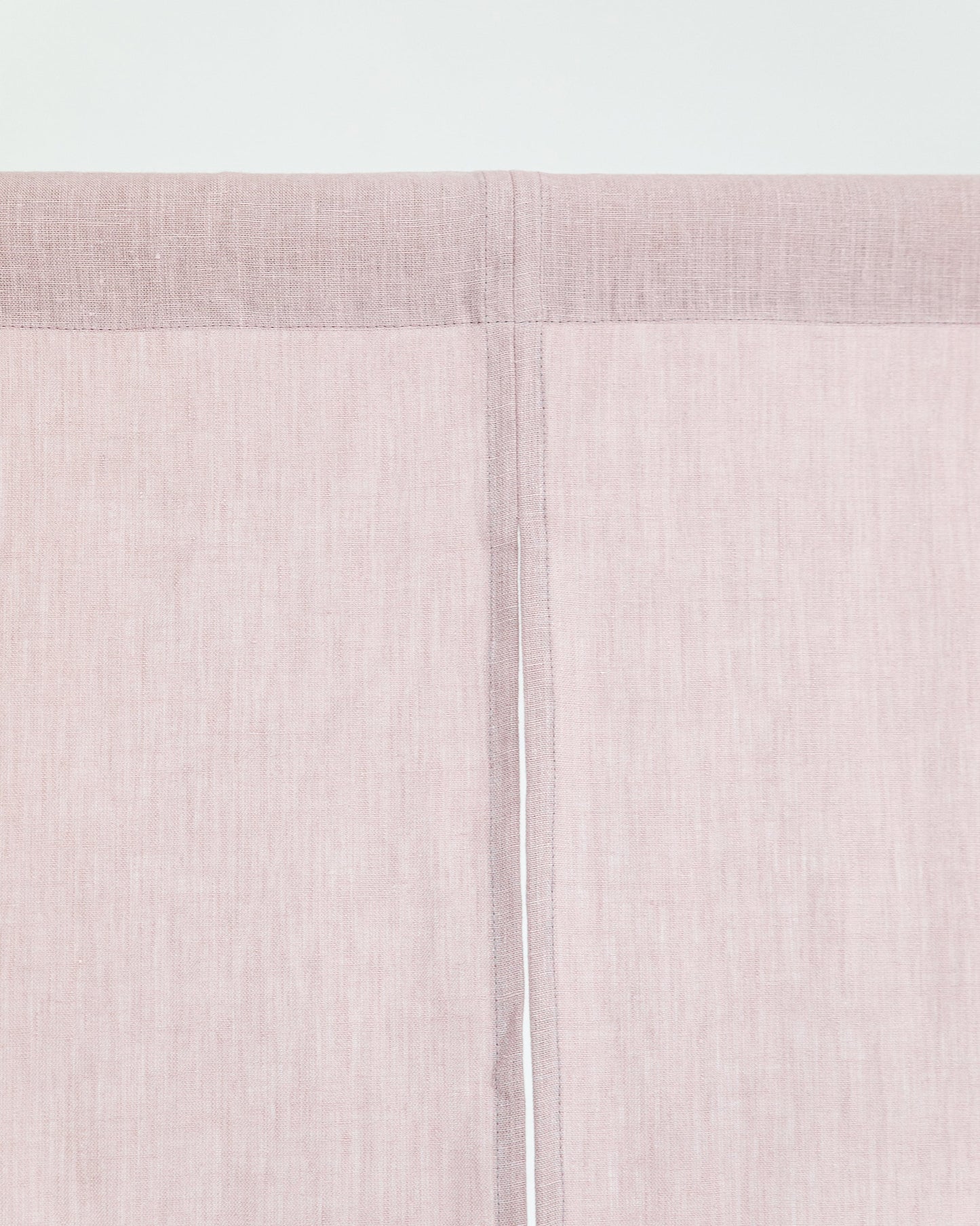 Custom size linen noren curtains (1 pcs) in Woodrose - MagicLinen