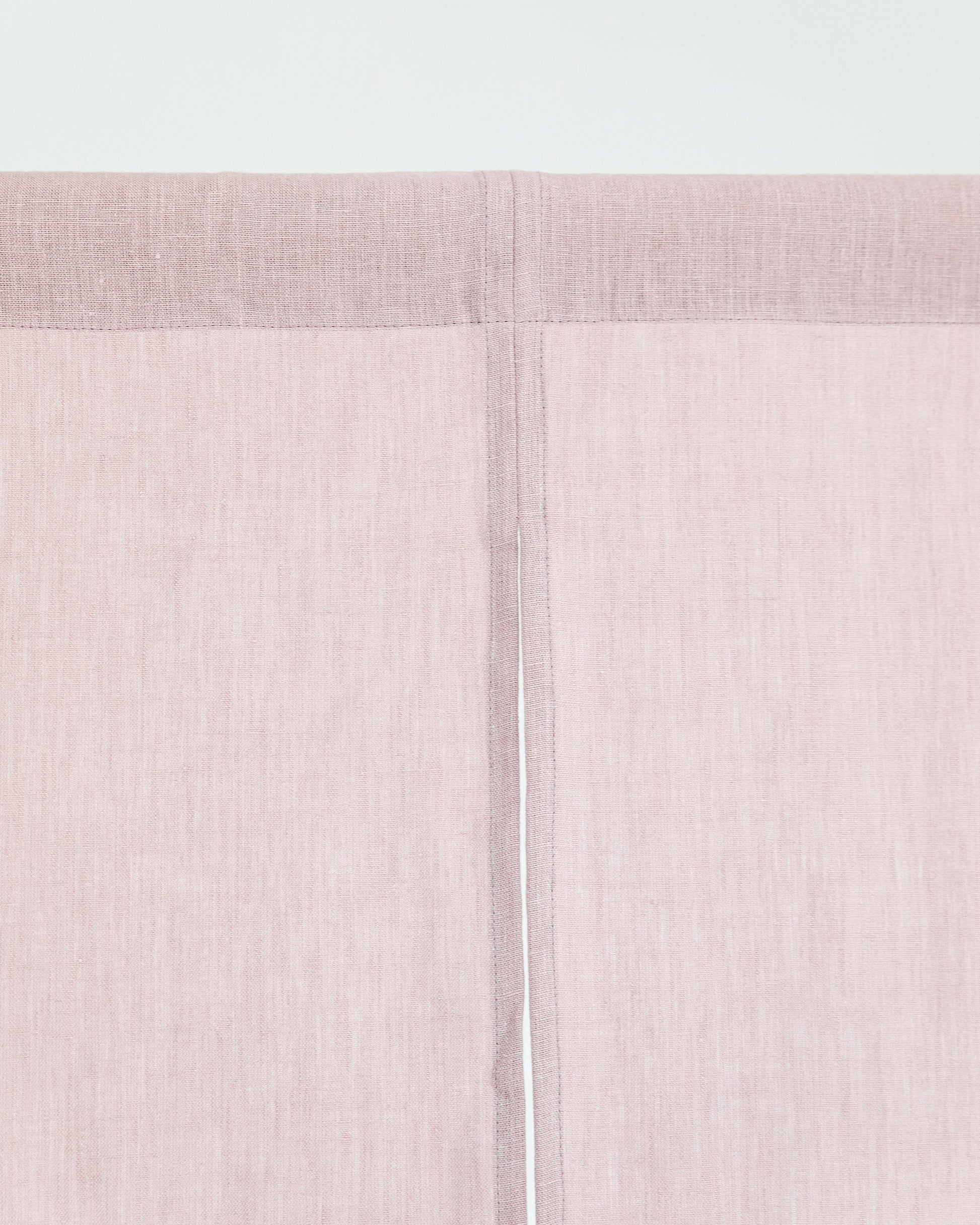 Custom size linen noren curtains (1 pcs) in Woodrose - MagicLinen