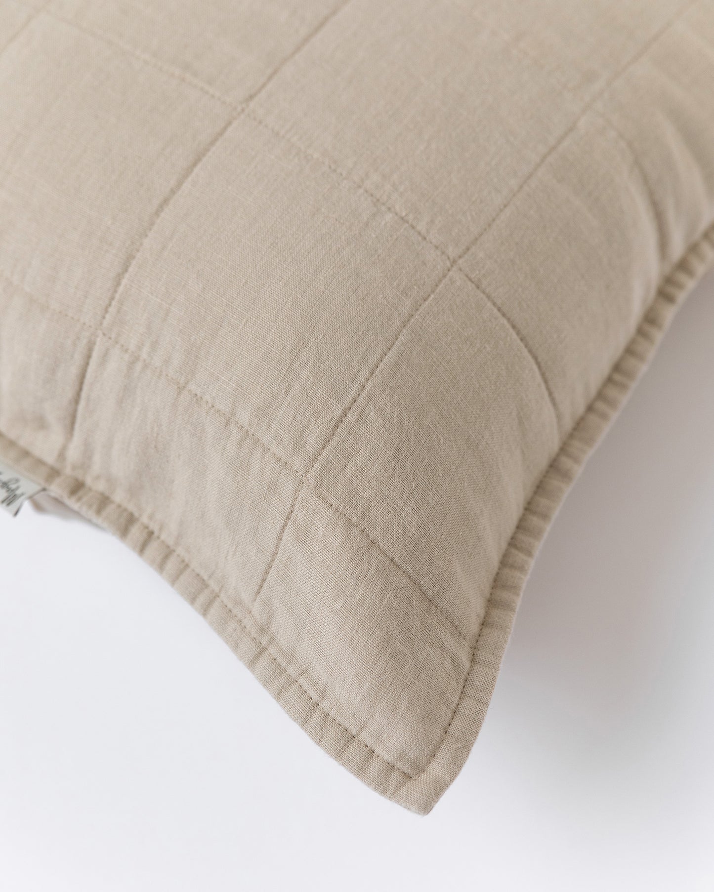 Quilted linen pillowcase set of 2 - MagicLinen