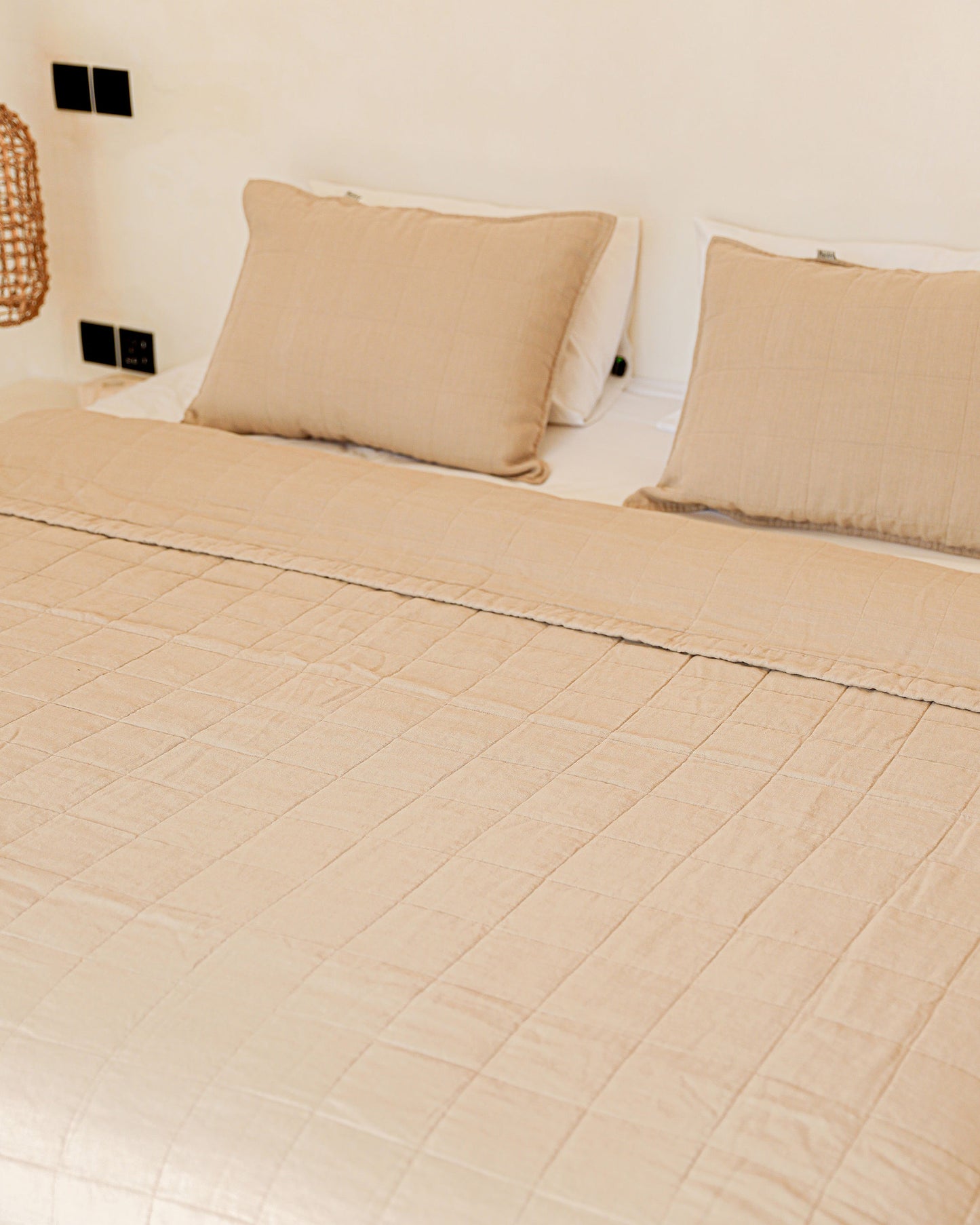 Linen quilted bedspread - MagicLinen
