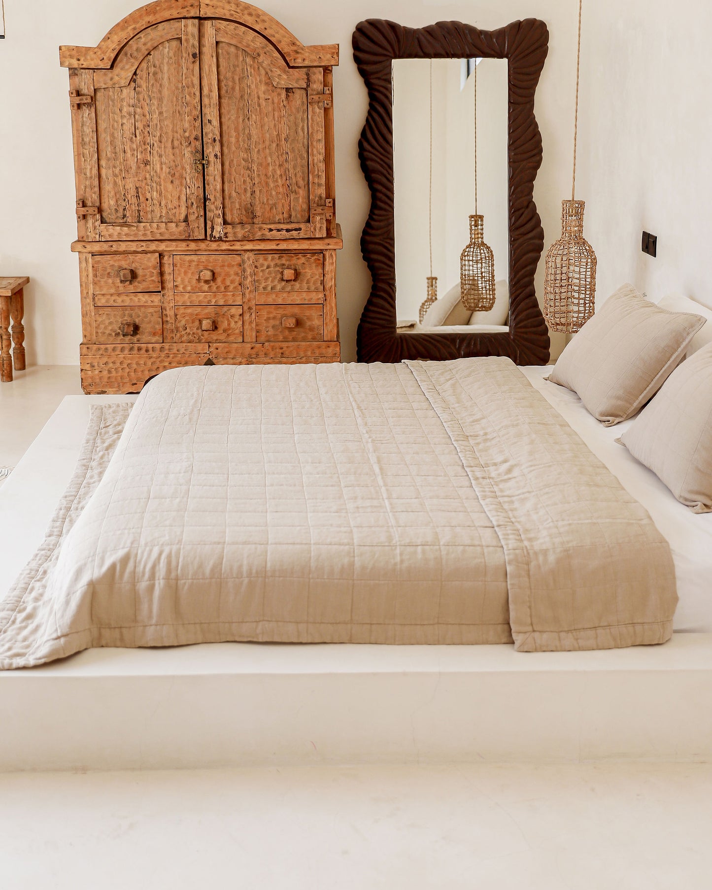 Linen quilted bedspread - MagicLinen