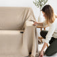 Custom size linen couch cover in Natural - MagicLinen