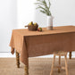 Custom size Latte linen tablecloth - MagicLinen