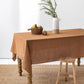 Custom size Cinnamon linen tablecloth - MagicLinen