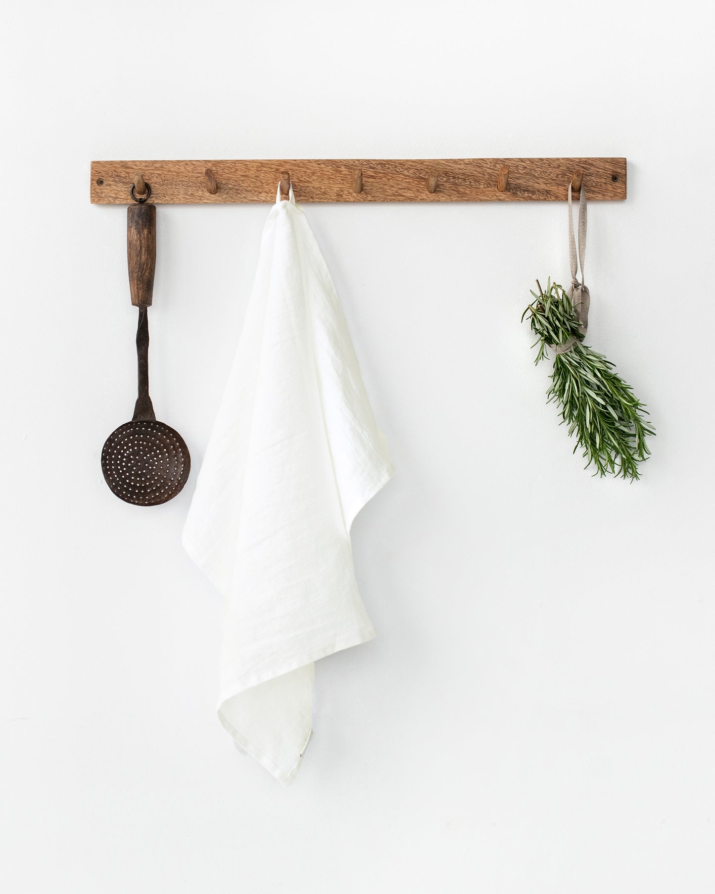 Linen tea towel ivory - MagicLinen