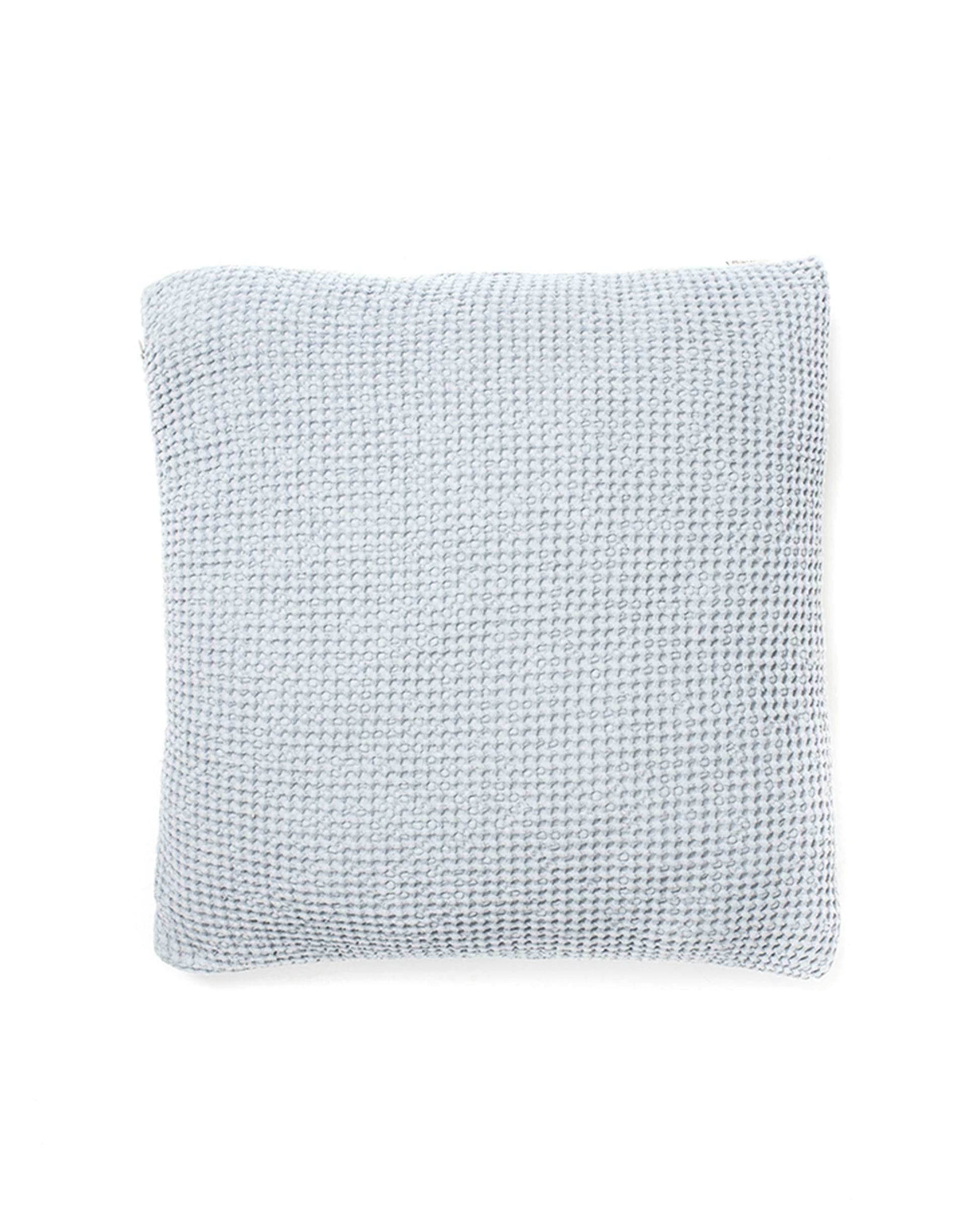 Waffle throw pillow cover in Light gray - MagicLinen