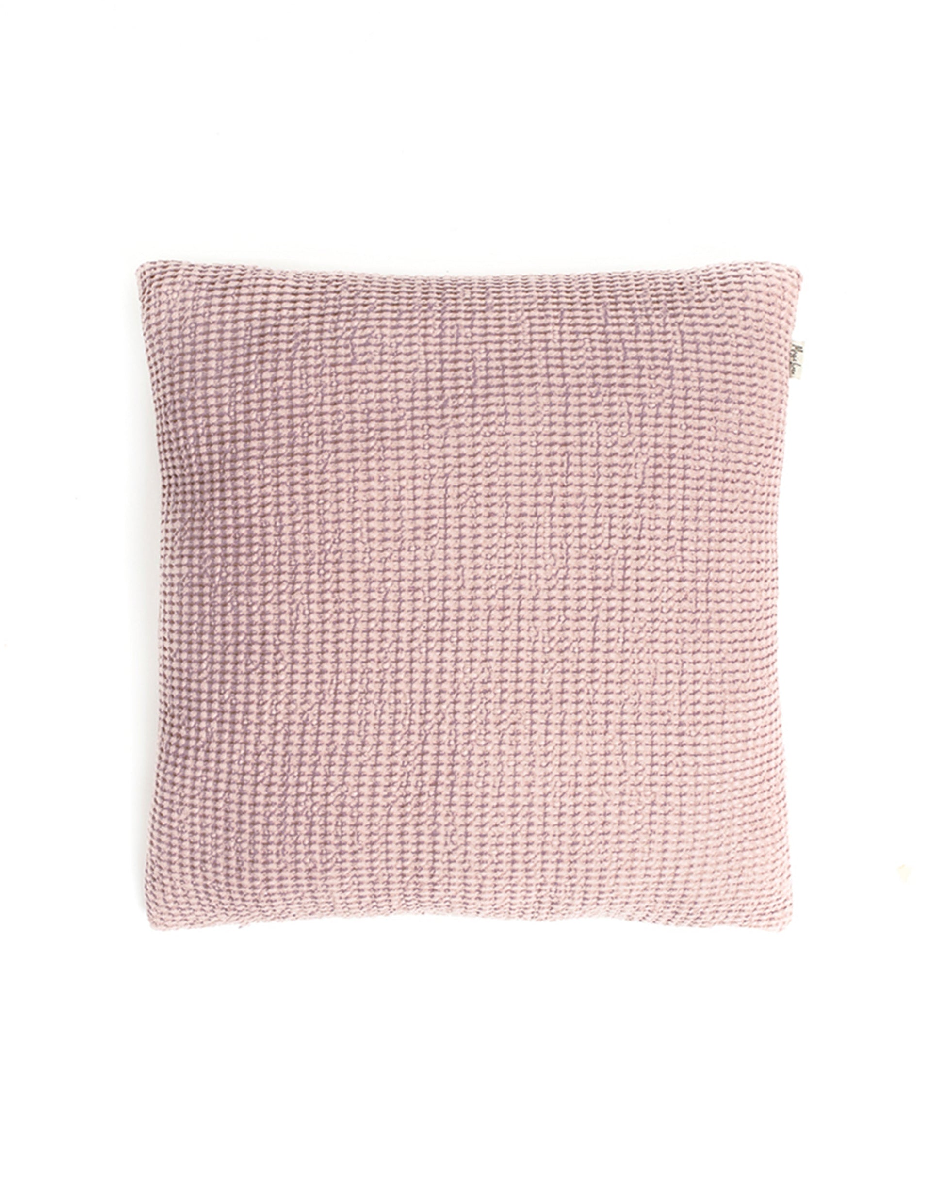 Waffle throw pillow cover in Woodrose - MagicLinen