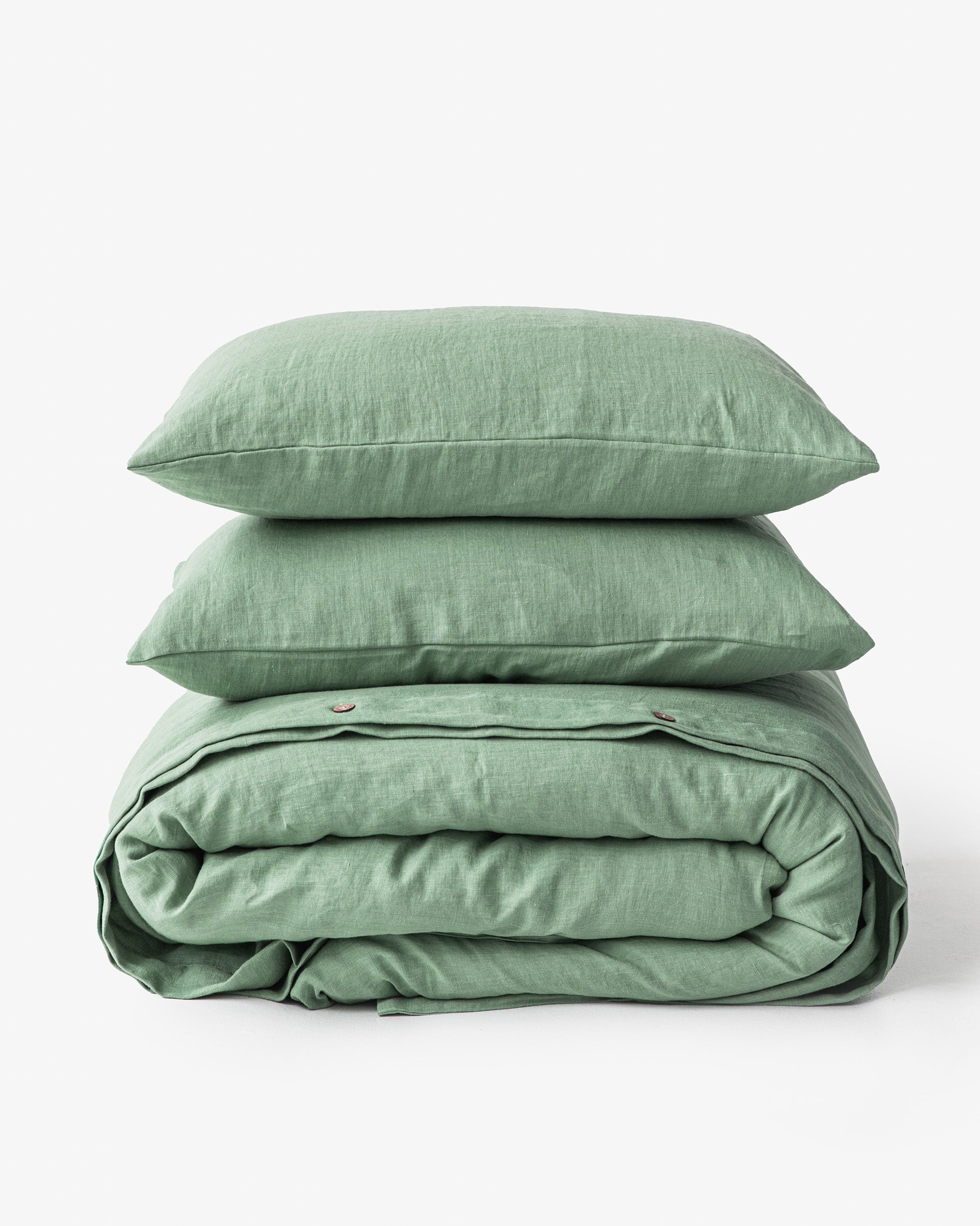 Matcha Green Linen Duvet Set MagicLinen matcha-green-linen-duvet-set-magiclinen