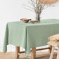 Custom size Matcha green linen tablecloth - MagicLinen
