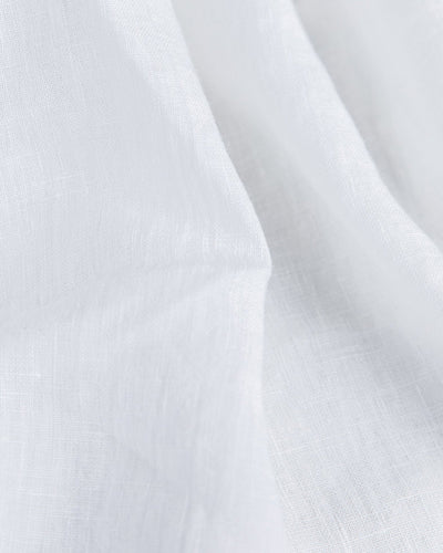 Custom size mermaid ruffle linen pillowcase in White - MagicLinen