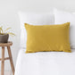Custom size Moss yellow linen pillowcase - MagicLinen